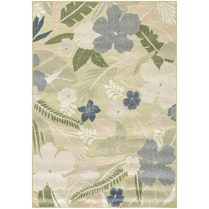 Nourison Suncoast Indoor/Outdoor Floral Area Rug.