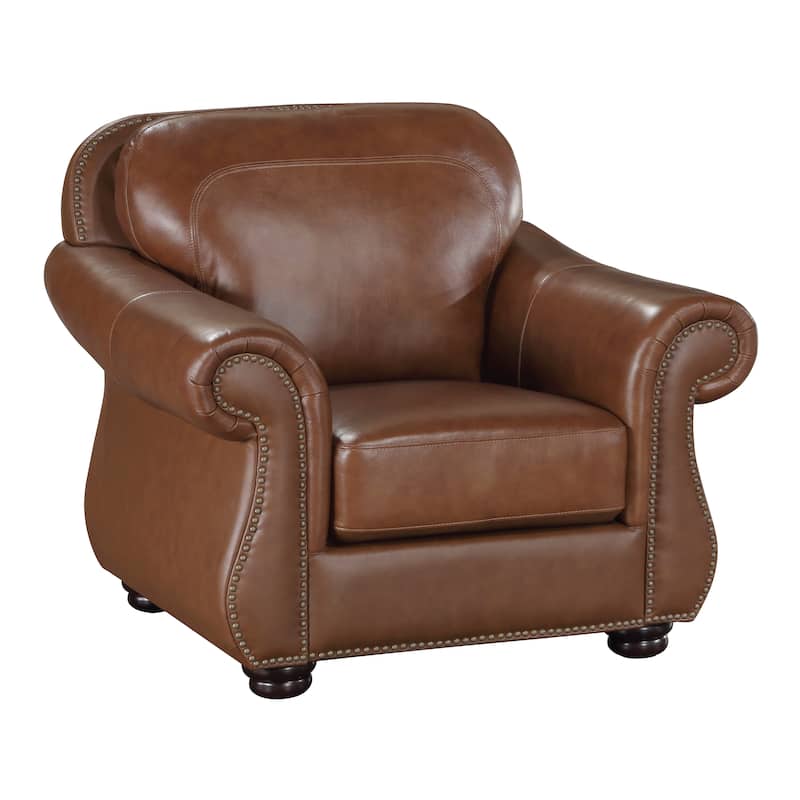 Fowler 3-Piece Leather Match Living Room Sofa Set