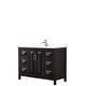preview thumbnail 22 of 67, Daria 48 Inch Single Vanity, Cultured Marble Top Dark Espresso, Chrome Trim, White Cult. Marble Top