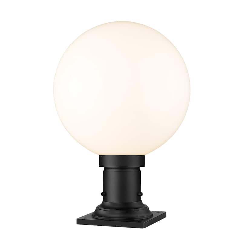 Z-Lite 597PHB-533PM Laurent 18" Tall Marine Grade Post Light with - Black