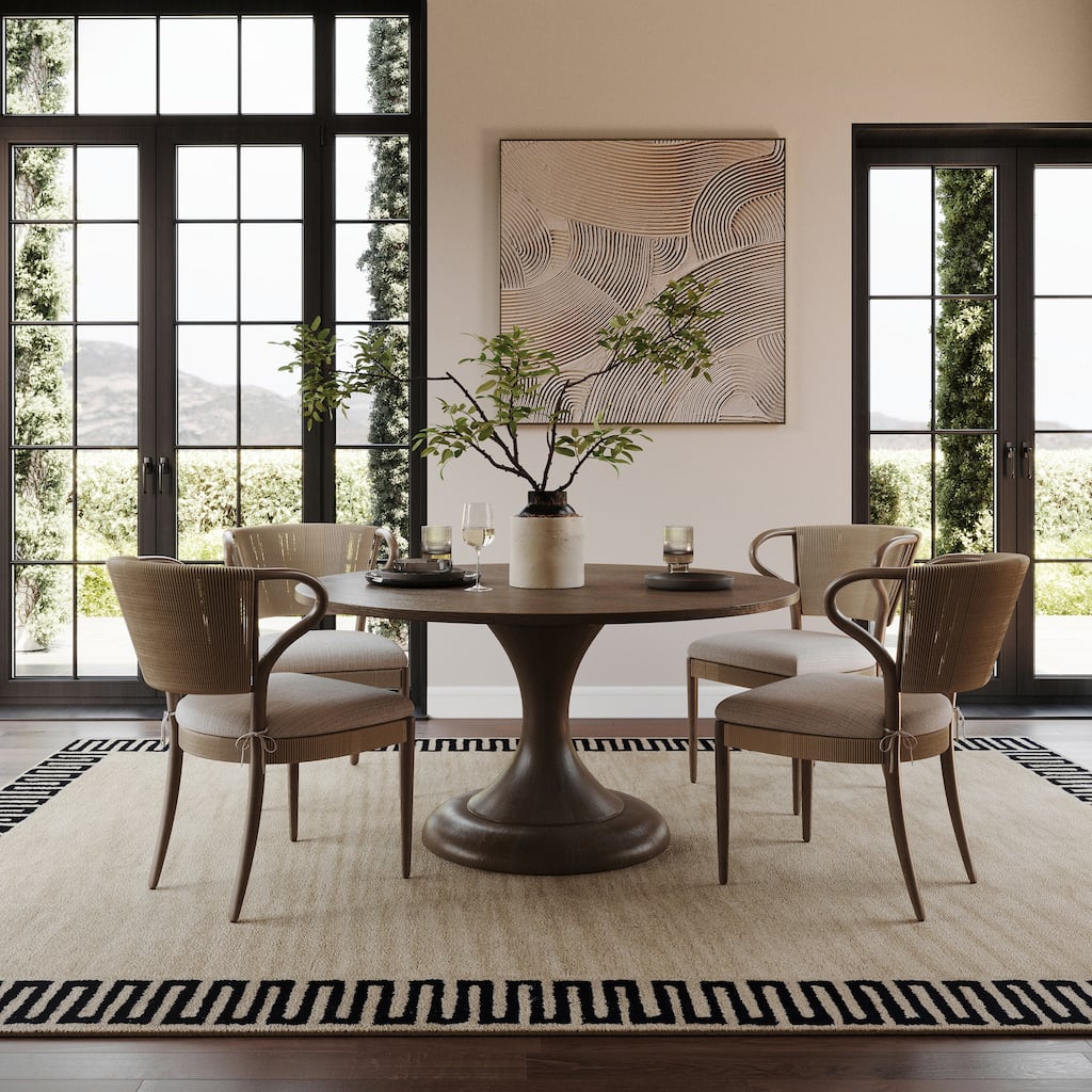 Nuloom Renata Fleuron Bordered Wool Rug