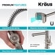 preview thumbnail 65 of 122, Kraus Artec 2-Function Commercial Pulldown Pot Filler Kitchen Faucet