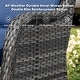 preview thumbnail 63 of 82, Gymojoy 3-Piece Rattan Wicker Rocking Swivel Chair Set with Table