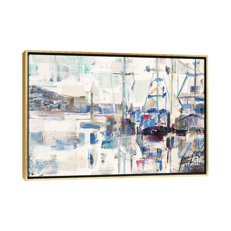 iCanvas "Across A Line" by Brooke Borcherding Framed - Gold - 32x48