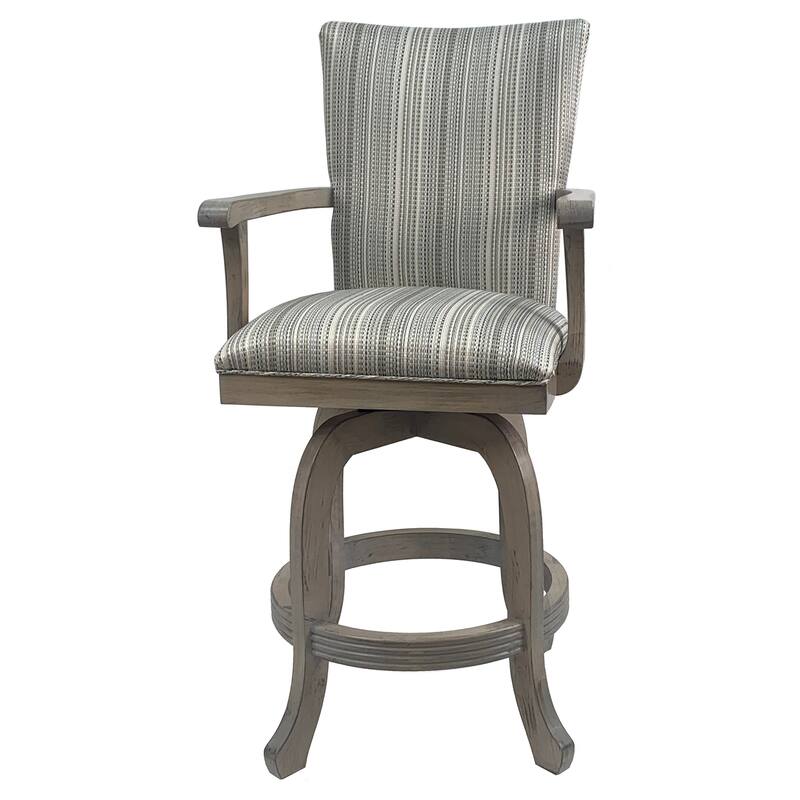 Swivel Wood Counter Bar Stool 700 - Melina Base 26" 30" - Natural Fun - DL - Bar Height