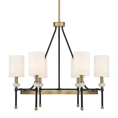 Savoy House 1-1893-6 Tivoli 6 Light 28" Wide Crystal Ring Chandelier