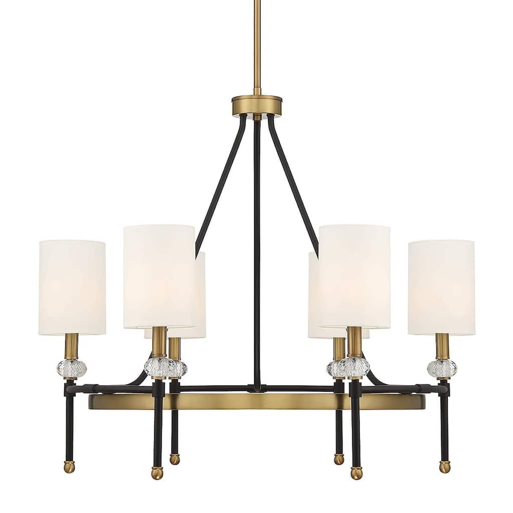 Savoy House 1-1893-6 Tivoli 6 Light 28" Wide Crystal Ring Chandelier