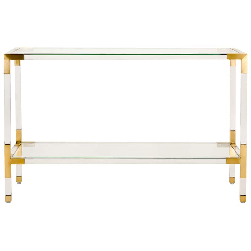 SAFAVIEH Couture Courteney Acrylic Console - 47" W x 15.5" L x 30" H - 47Wx16Dx30H