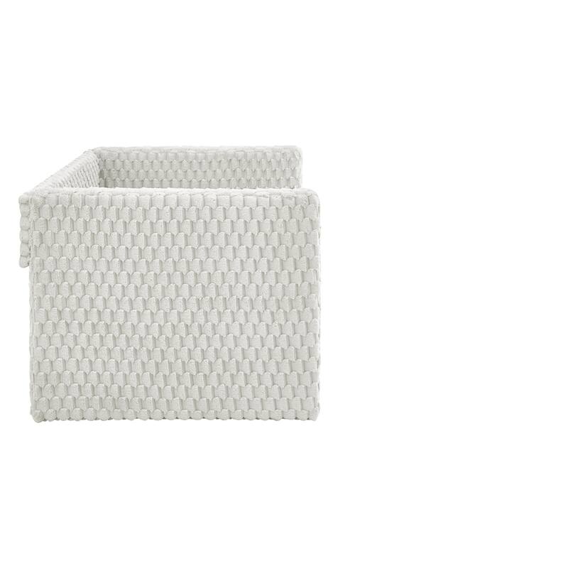 Upholstered Corduroy Fabric Twin Size Sofa Daybed