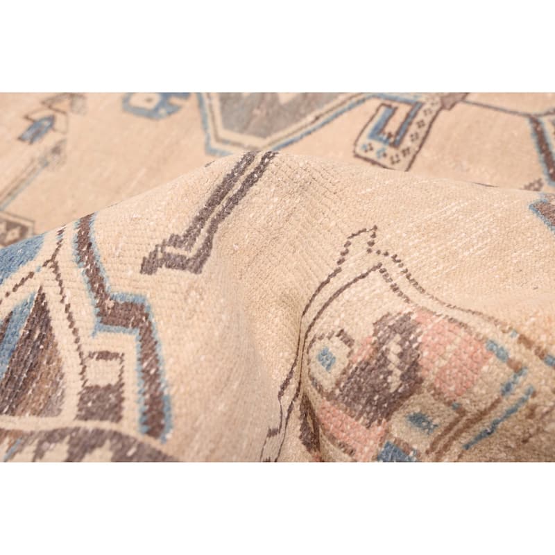 ECARPETGALLERY Hand-knotted Antalya Vintage Beige Wool Rug - 5'4 x 9'5