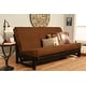 preview thumbnail 14 of 36, Somette Full-size Futon Cover - Full Suede Chocolate