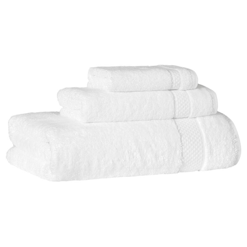 Authentic Hotel and Spa 100% Aeagean Long Staple Turkish Cotton STARLIGHT Terry 3 Piece Towel Set