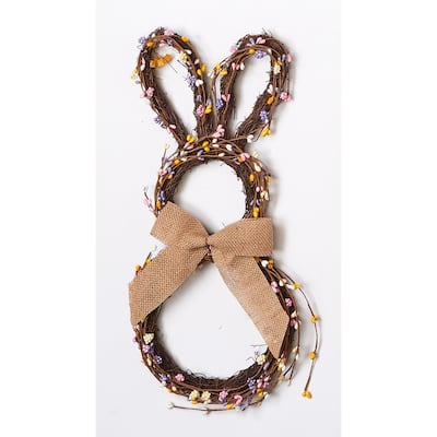 16" x 8" Twig Bunny Décor - 16
