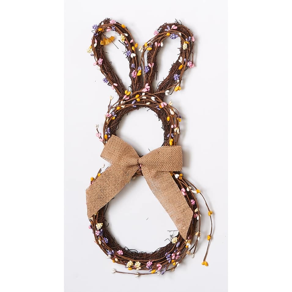 16" x 8" Twig Bunny Décor - 16