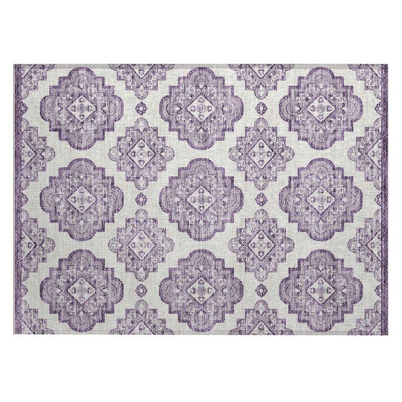 Machine Washable Indoor/ Outdoor Chantille Boho Moroccan Rug