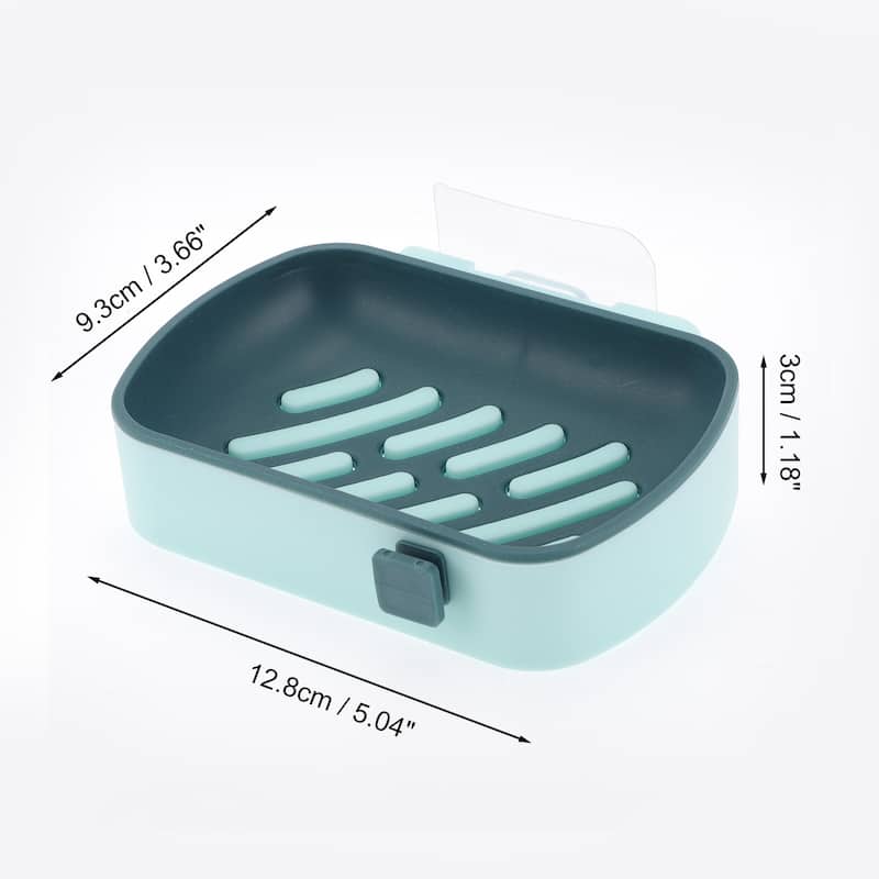 Wall Mounted Soap Dish for Bathroom for Kitchen 5.04"x3.66"x1.18" 1 Pc