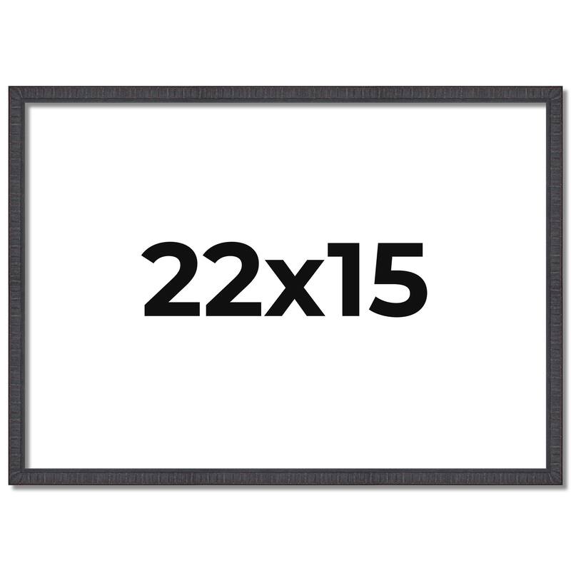 22x15 Frame Brown Picture Frame - Complete Modern Photo Frame Includes
