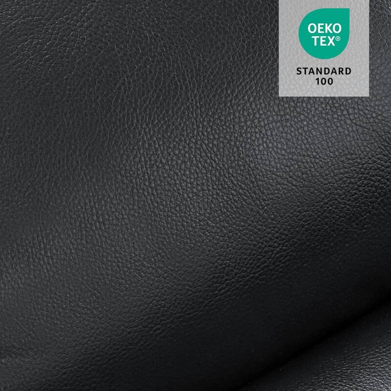 MCombo Medium Dual Motor Power Lift Recliner Chair Infinite Position, Massage and Heat, Extended Footrest, Faux Leather 7890