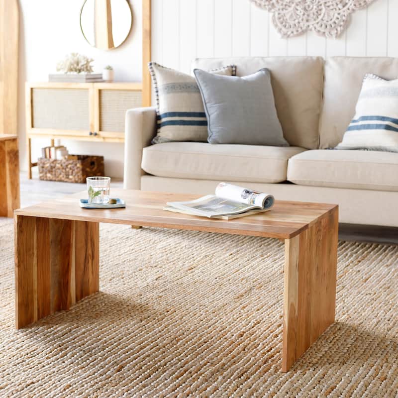 Hilding Minimalist Wood Coffee Table - Tan/Brown