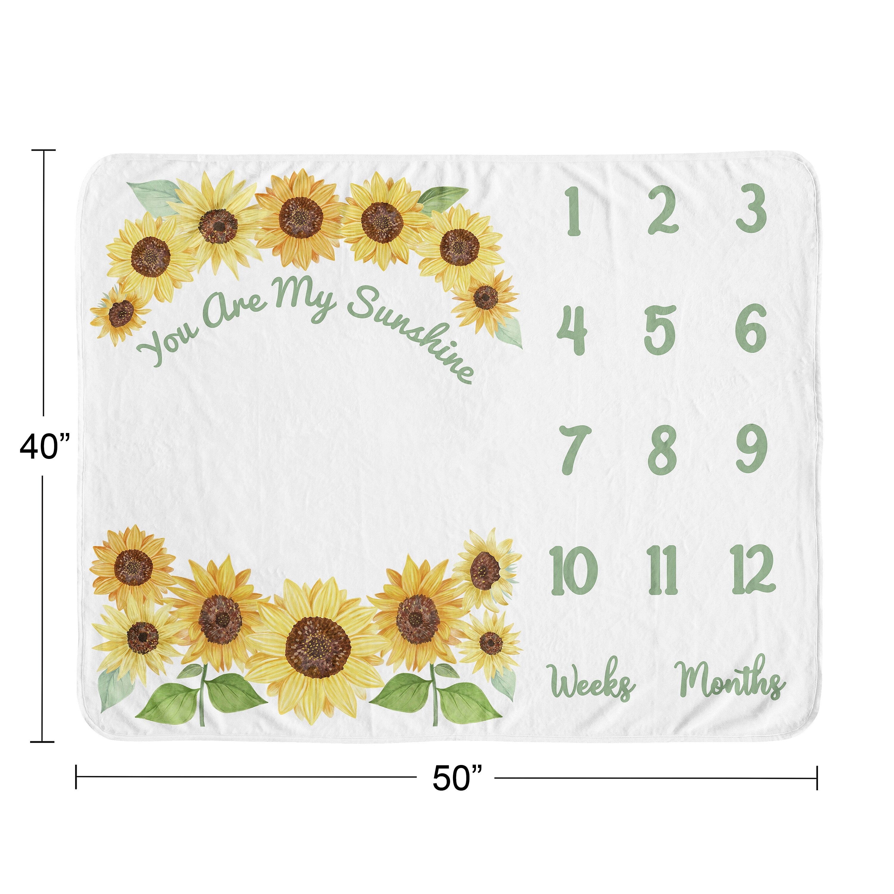 Yellow Green Sunflowers Dish Drying Mat, Floral Kitchen Counter Decor