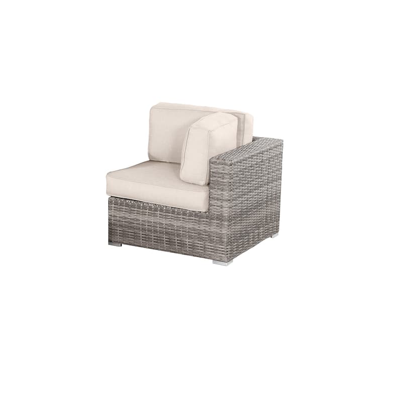 LSI Antibes 10-piece Sectional Set with Cup Holders and Sunbrella Cushions