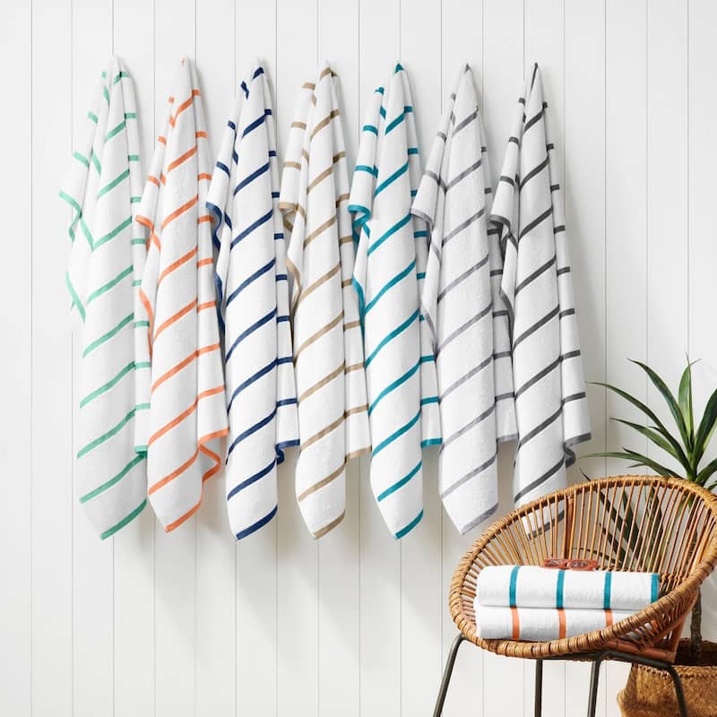 Arkwright Las Rayas 4-Piece Striped Beach Towel Set - 30x60