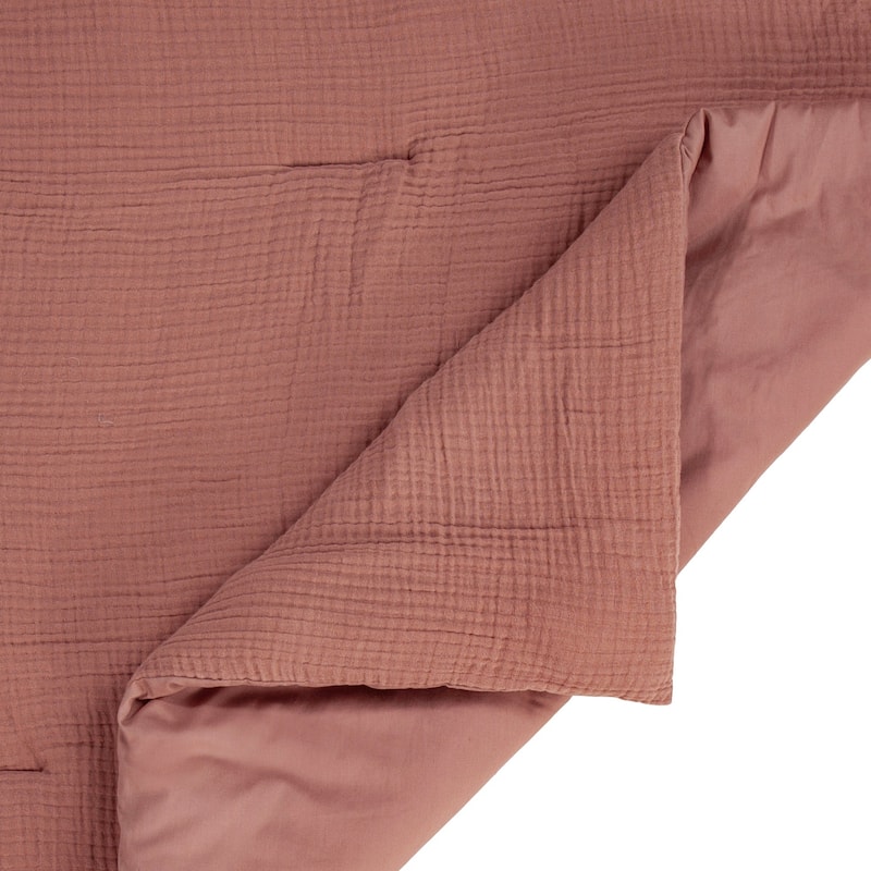 HiEnd Accents 100% Cotton Voile Muslin Gauze Soft and Lightweight Bedding 3 Piece Comforter Set