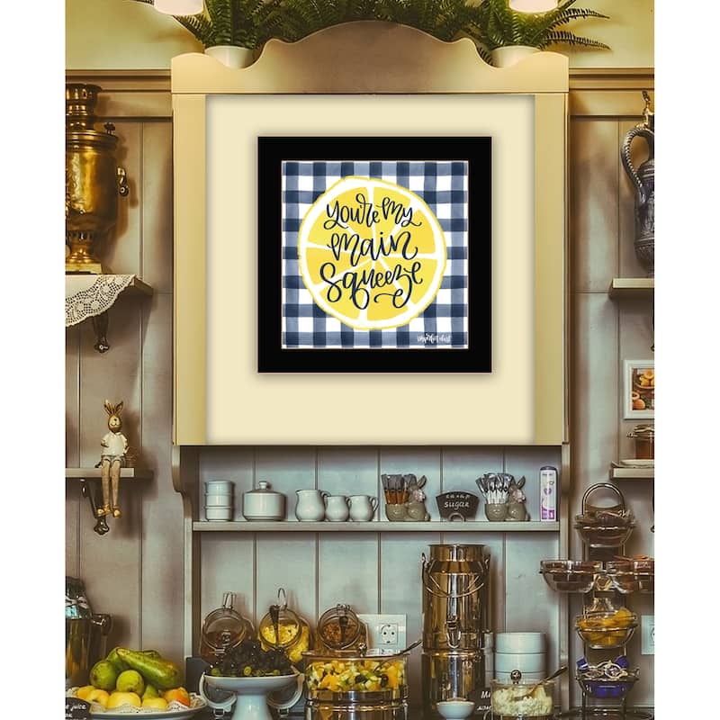 TrendyDecor4U Contemporary "Main Squeeze" Framed Print Wall Art