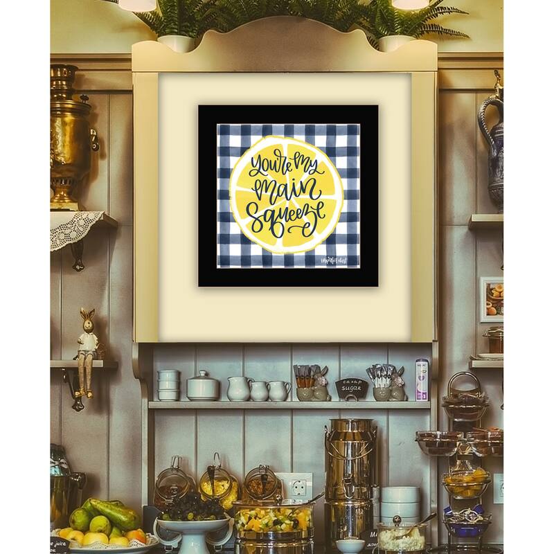 TrendyDecor4U Contemporary "Main Squeeze" Framed Print Wall Art