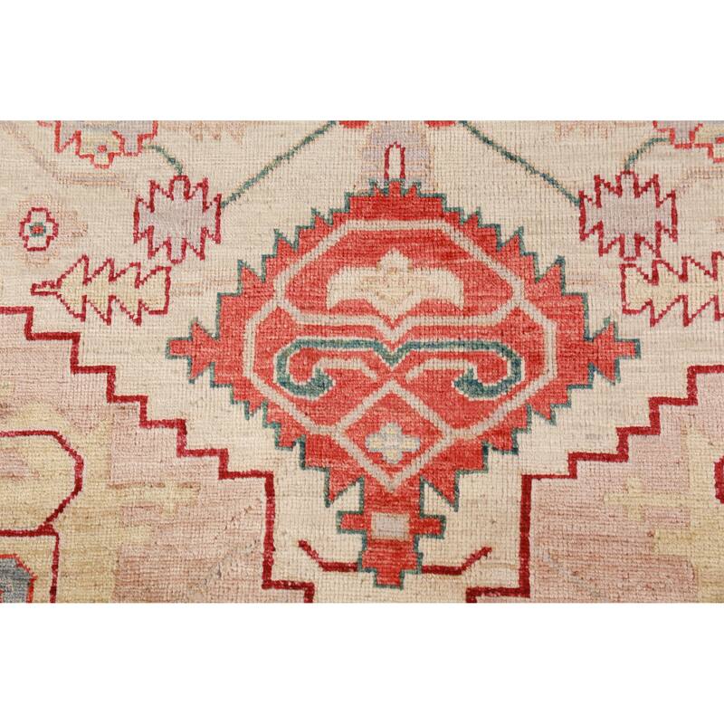 Vegetable Dye Heriz Serapi Oriental Area Rug Hand-Knotted Wool Carpet - 8'0"x 10'1"