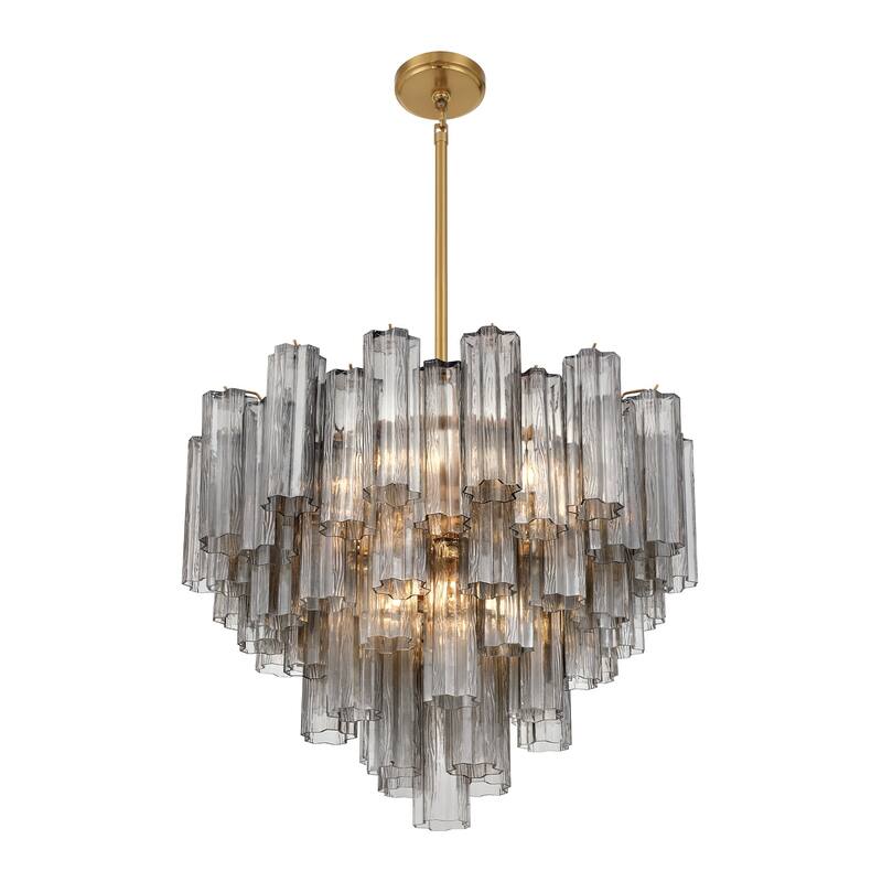 Crystorama Lighting Group ADD-312-SM Addis 12 Light 27" Wide