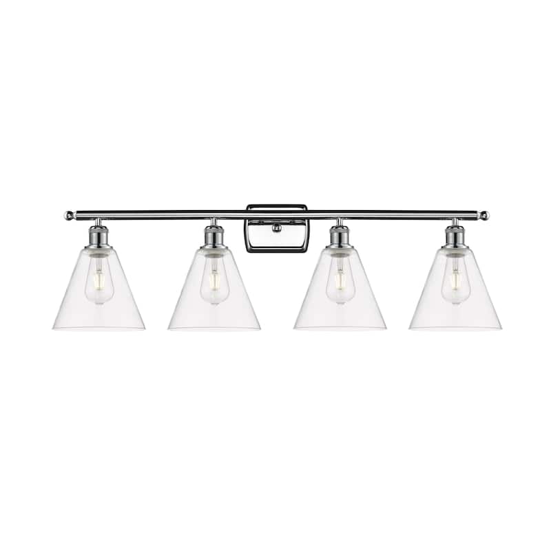 Innovations Lighting 516-4W-11-38 Berkshire Vanity Berkshire 4 Light - Polished Chrome / Clear