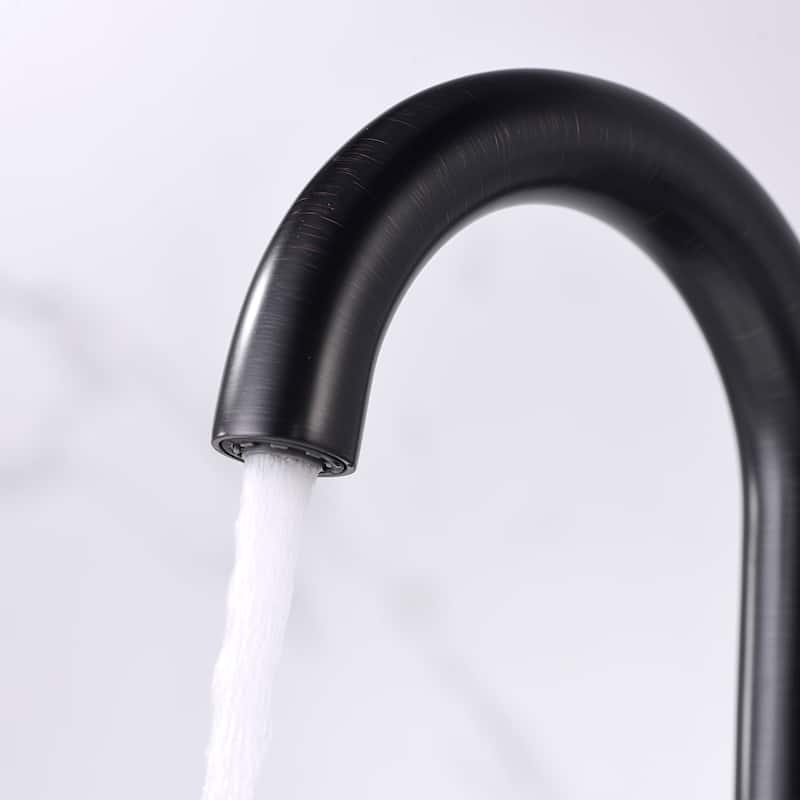 Luxier MSC11-T 4 in. Centerset 2-Handle Bathroom Faucet with Drain