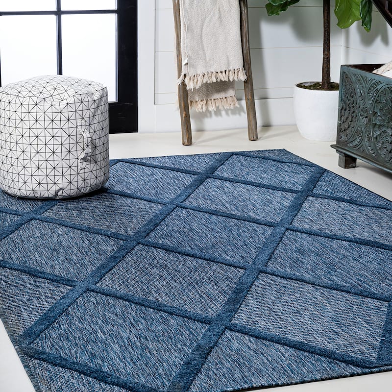 JONATHAN Y Talaia Diamond Trellis Indoor/Outdoor Area Rug