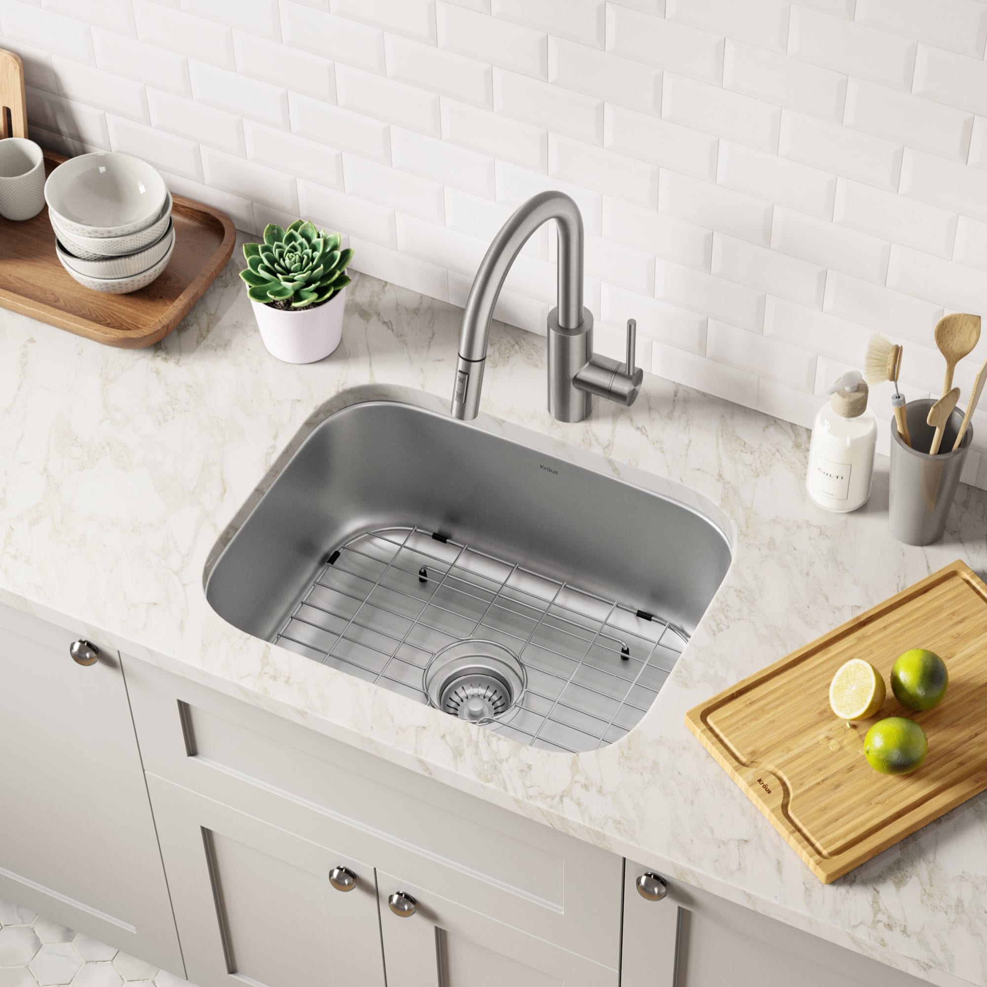 23 inch Undermount Kitchen Sink KETIPED 16 Gauge Stainless Steel Single 23 inch Undermount Kitchen Sink KETIPED 16 Gauge Stainless Steel Single