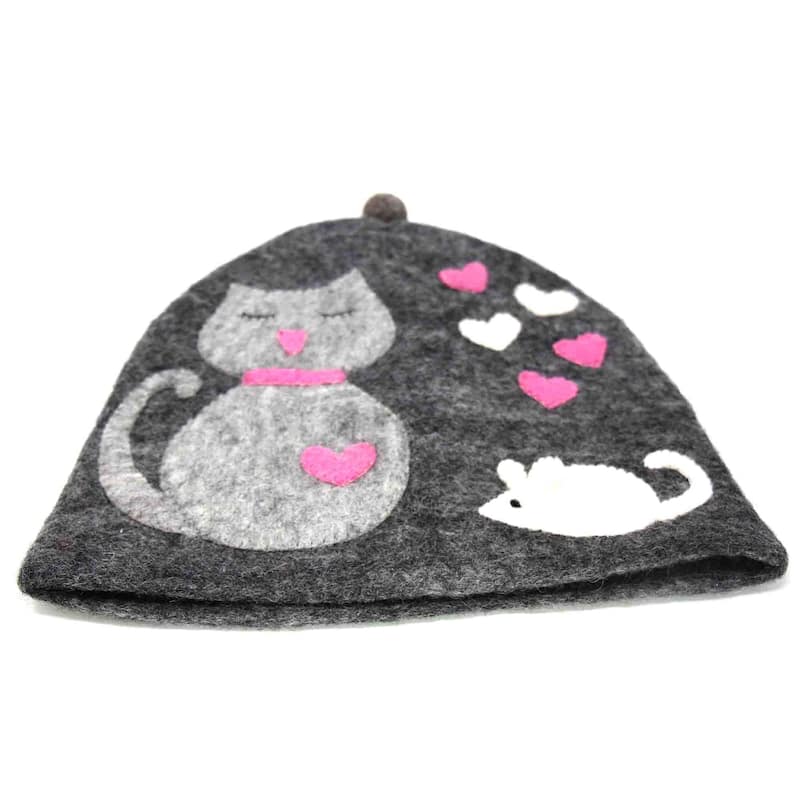 Handmade Felt Large Tea Cozy Cover (Nepal)