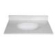 preview thumbnail 24 of 29, Fine Fixtures White Cultured Marble Top With Integrated Sink, 4" Backsplash and Overflow Included.