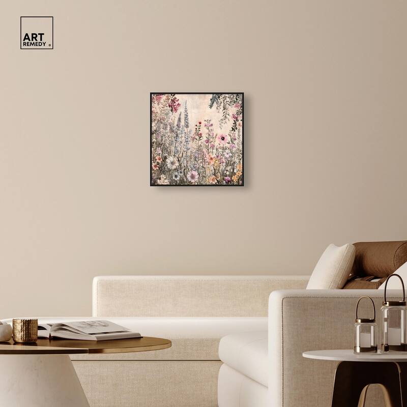 Chiffon Cosmos Canvas by Art Remedy