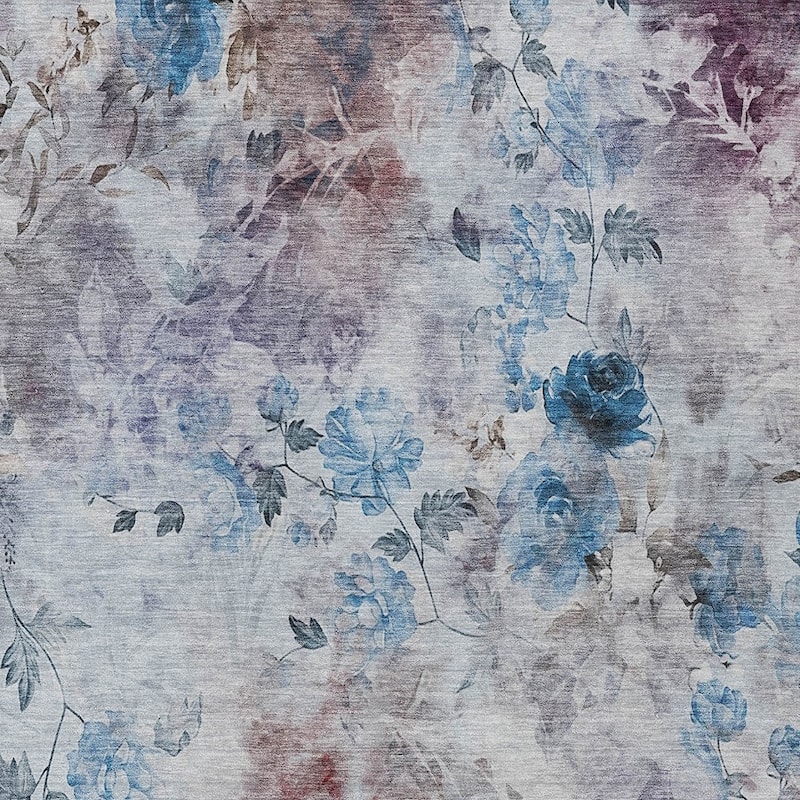 HomeRoots Floral Transitional Rectangle Outdoor Rug