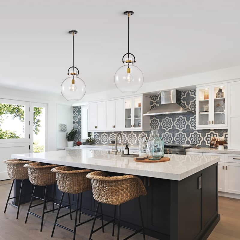 Oil Rubbed Bronze and Antique Gold 1-light Pendant