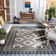 preview thumbnail 66 of 79, SAFAVIEH Veranda Eyvor Indoor/ Outdoor Waterproof Patio Backyard Rug 5'3" Square - Ivory/Charcoal