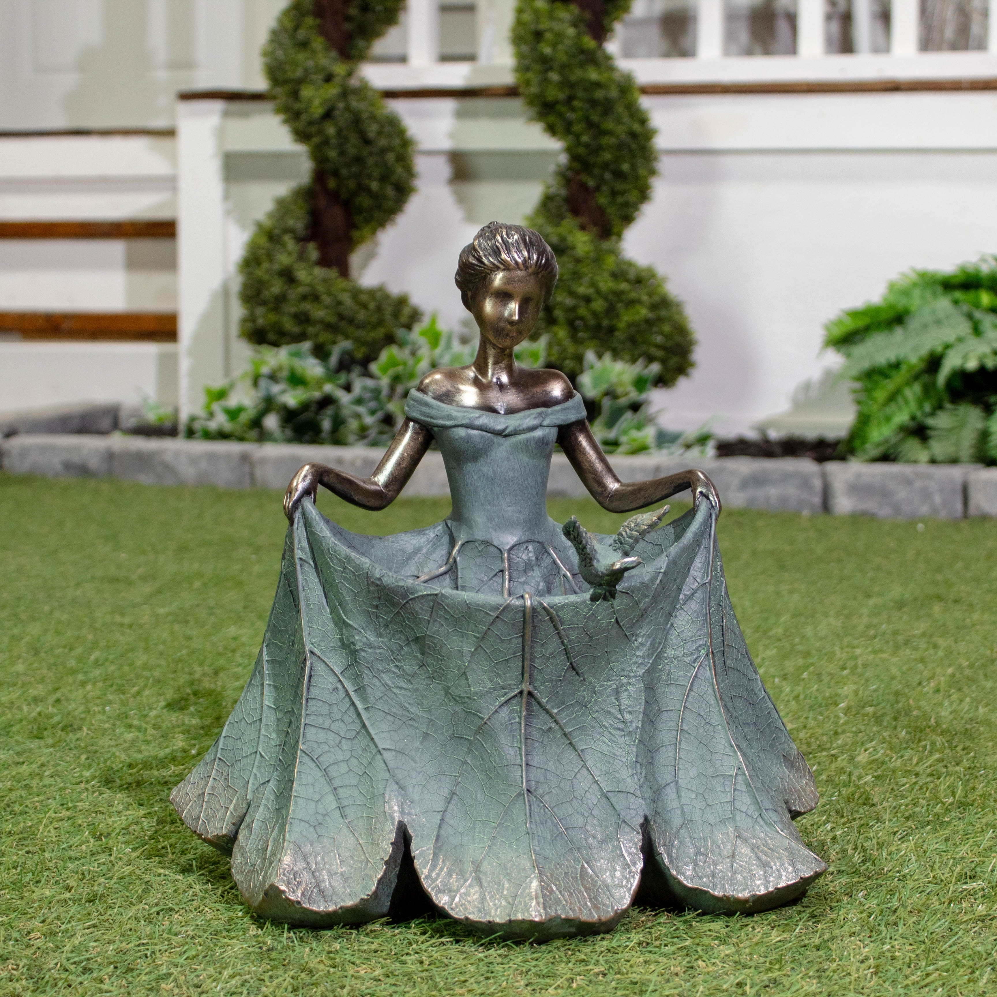 Hi-Line Leaf Dress Lady Bird Feeder