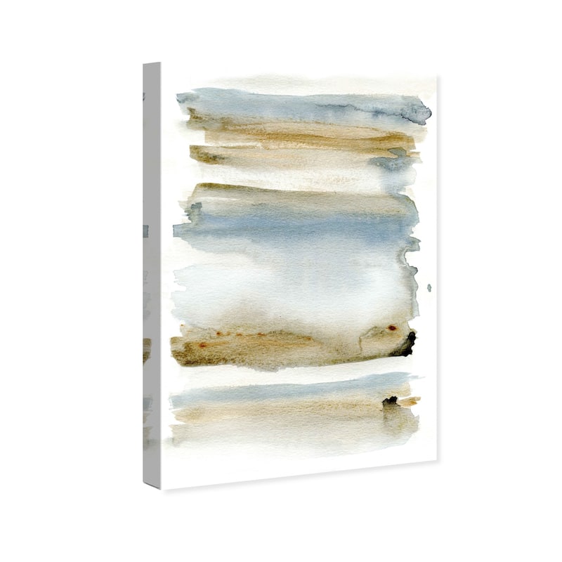 Wynwood Studio Abstract Fresh Mist Blue and Modern & Contemporary Wall Art Canvas Print