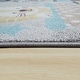preview thumbnail 3 of 3, Kids Rug for Childrens Room Colorful Animals on a Train in Grey