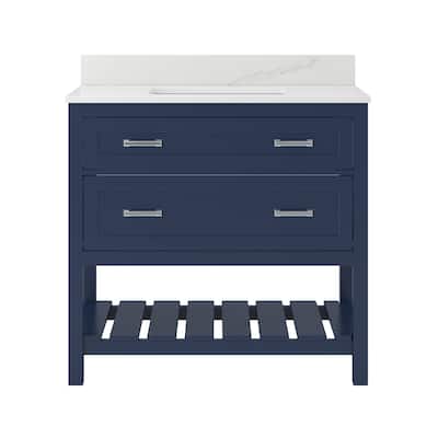 CRAFT + MAIN LSVT3722D-QCB1 Lawson 36" Free Standing Single Basin