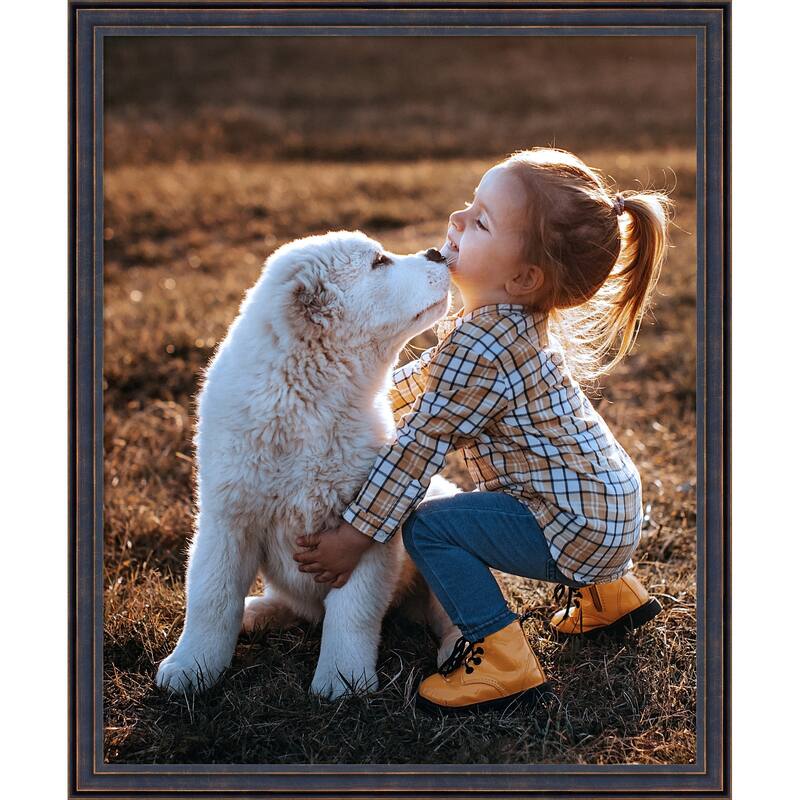 Dark Bronze Scoop Framed Picture Frame, Photo Frame - 18x22