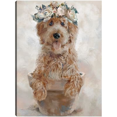 Potted Pals III By Studio Arts Canvas Art Print