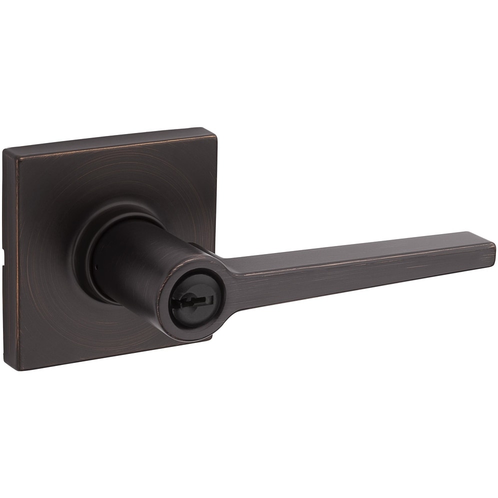 Kwikset Safelock Daylon Single Cylinder Keyed Entry Door Lever Set