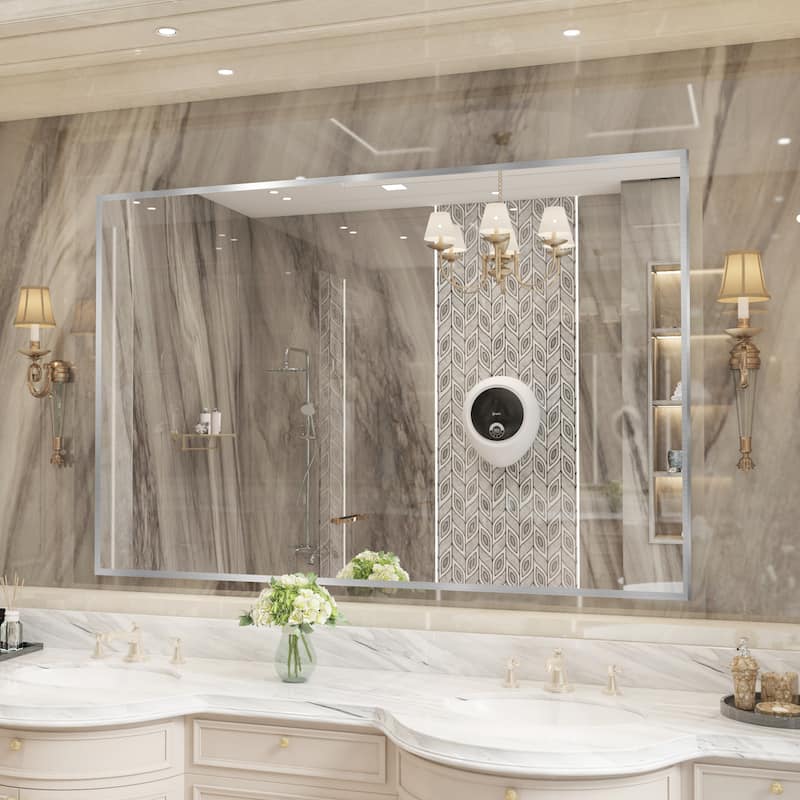 QuivaraView Wall Mounted Aluminum Frame Bathroom Vanity Mirror