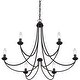 preview thumbnail 4 of 2, Mirren 6-Light Chandelier in Imperial Bronze